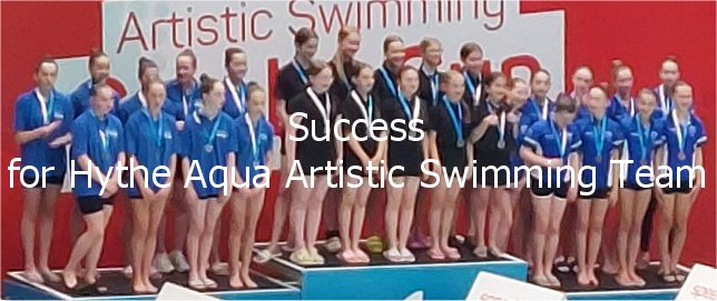 Success for Hythe Aqua Artistic Swimming Team